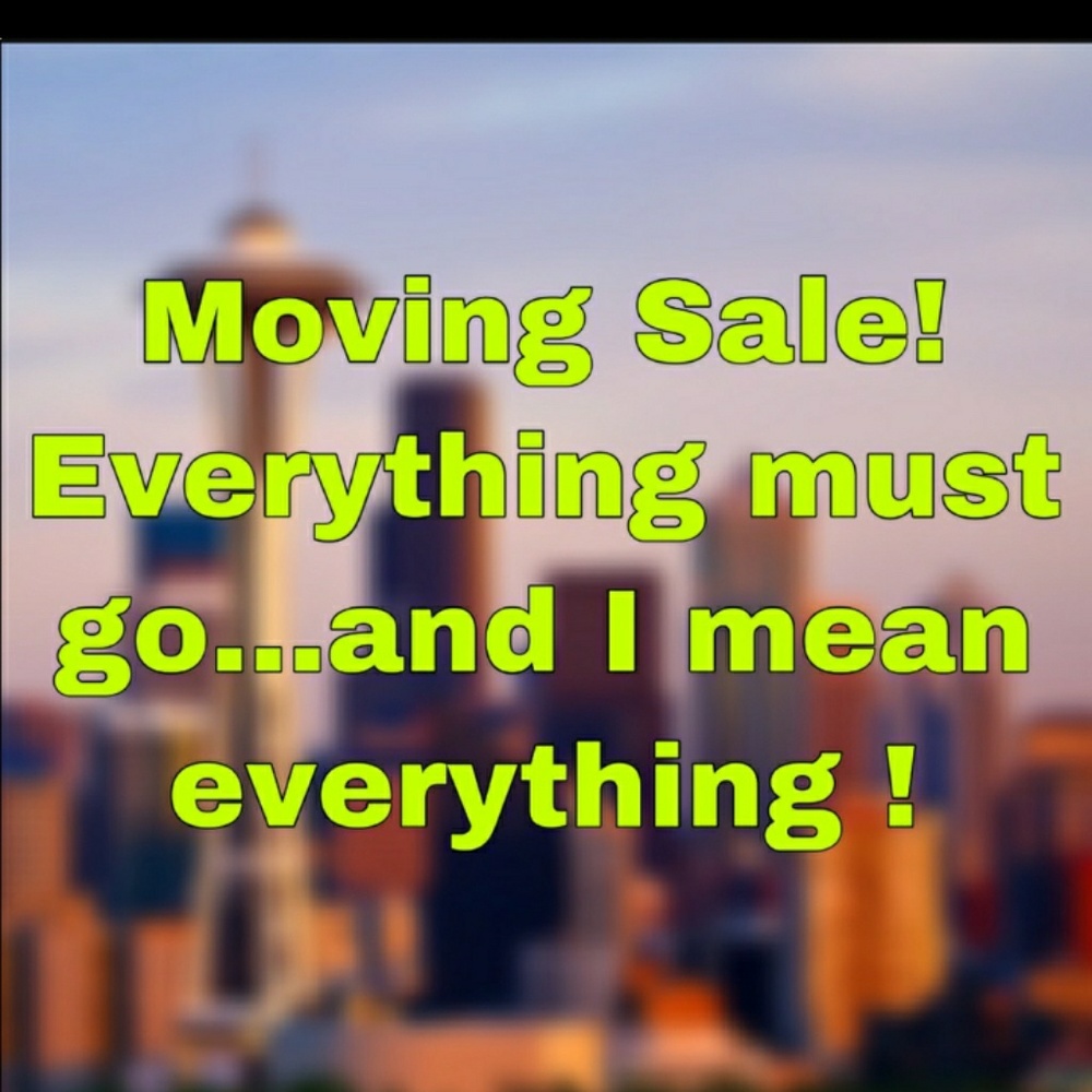 Moving sale